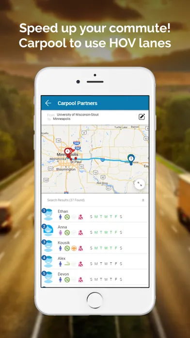Captures d'écran de UW-Stout Rideshare