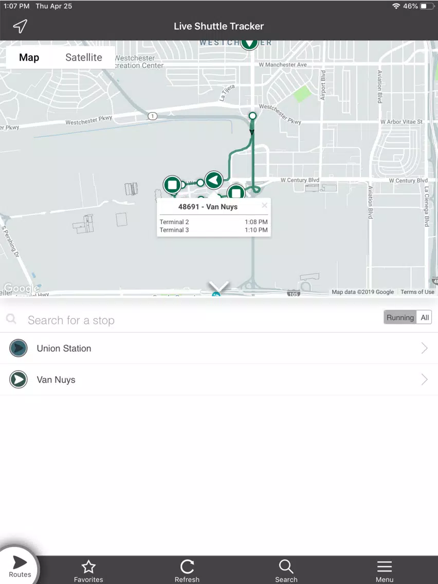 صور FlyAway Bus Tracker iPad 