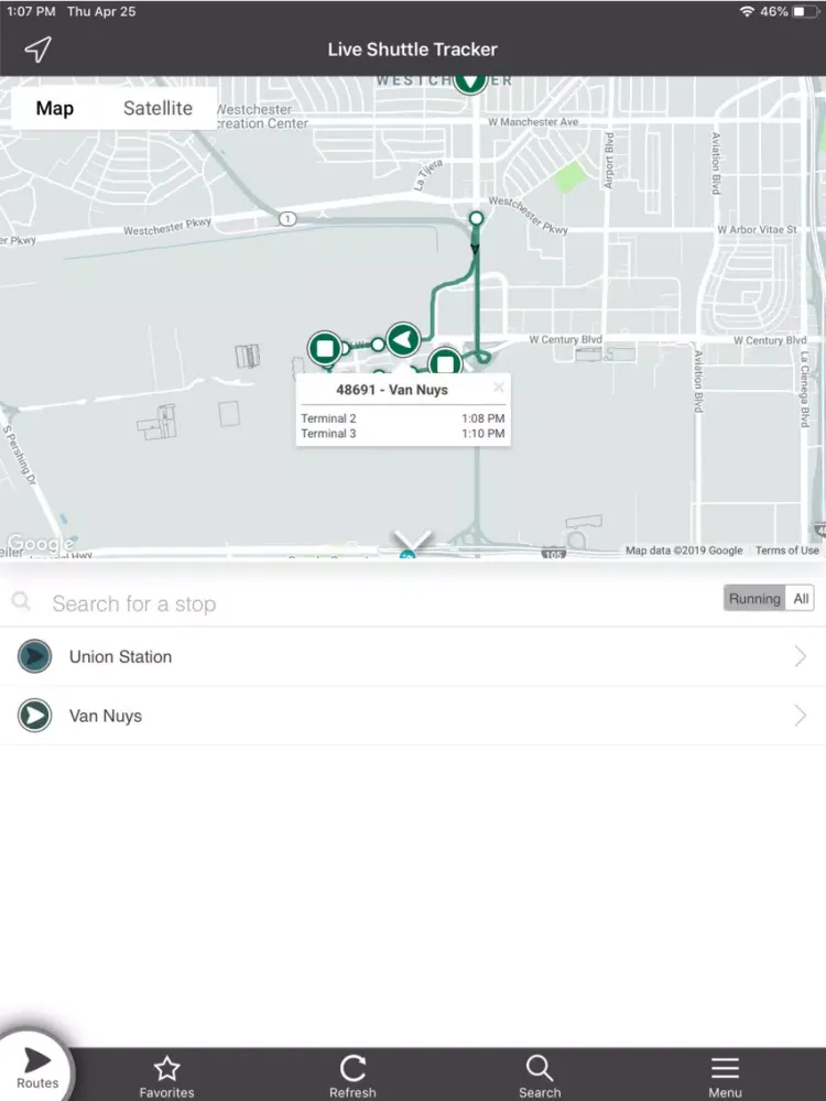 Screenshot di FlyAway Bus Tracker iPad 