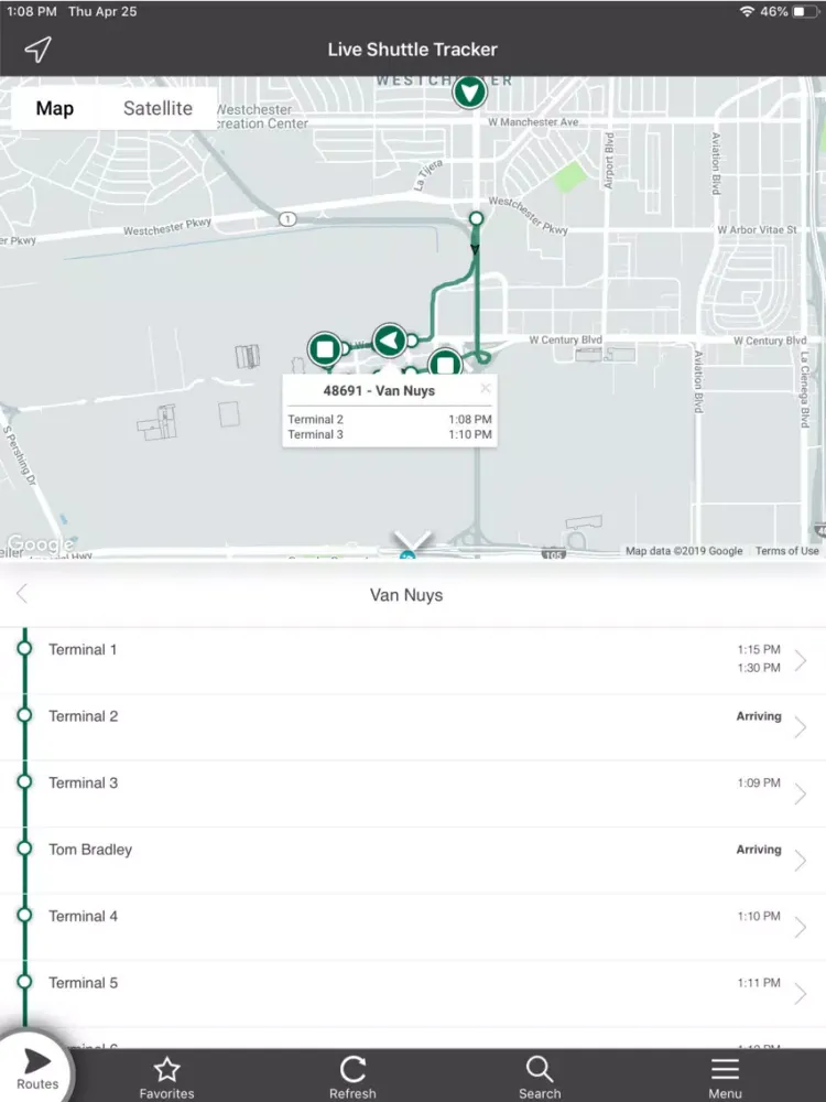 Screenshot di FlyAway Bus Tracker iPad 
