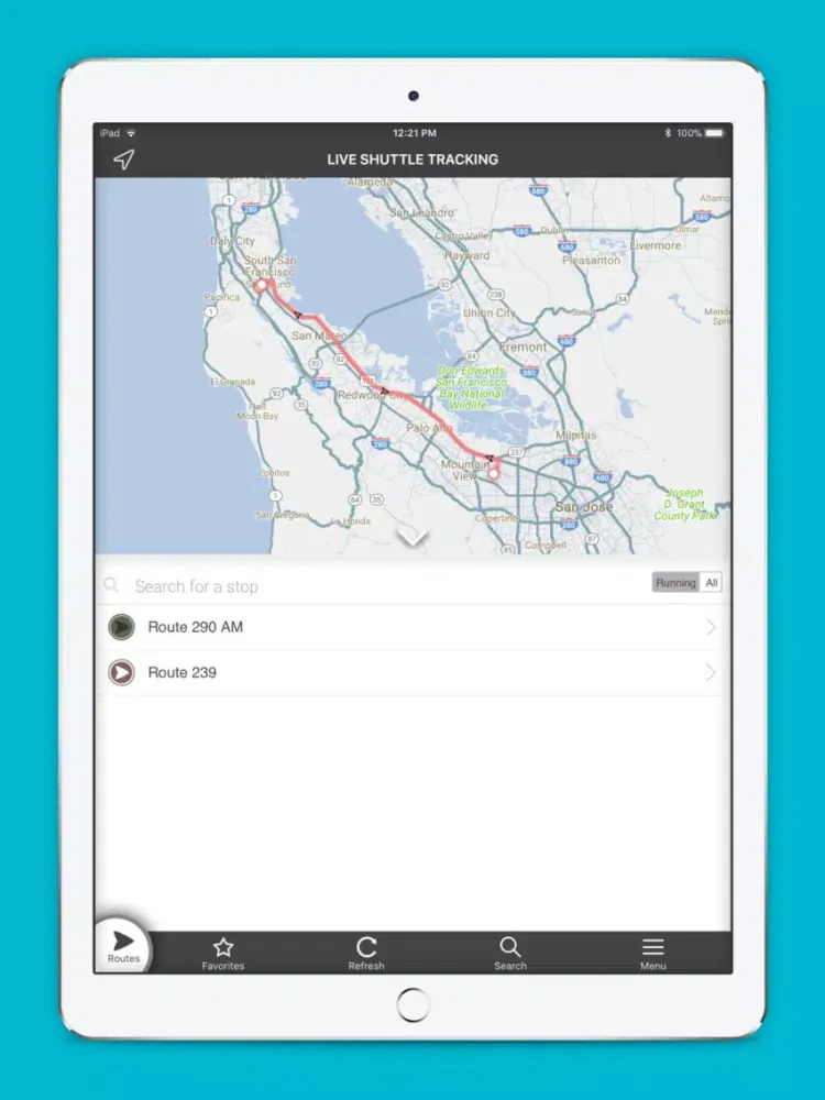 تصاویر Walmart Shuttle Tracker iPad 