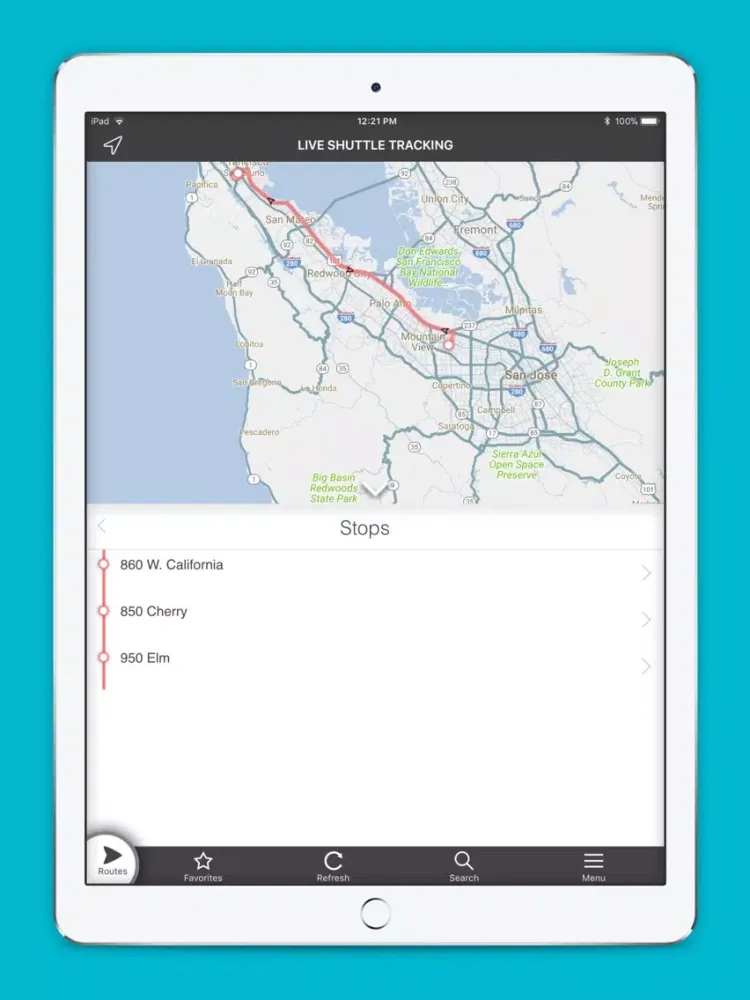 تصاویر Walmart Shuttle Tracker iPad 