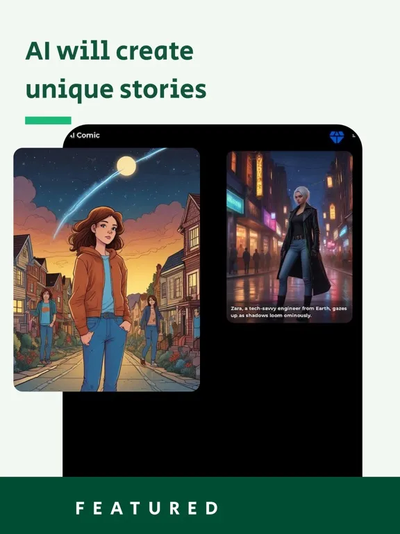 Ảnh chụp màn hình của AI Story Generator: Comic Book iPad 