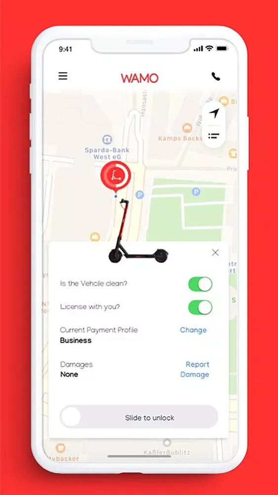 WAMO: E-Scooter leihen Ekran Görüntüleri