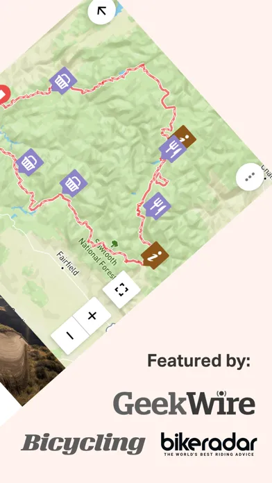 Ảnh chụp màn hình của Ride with GPS: Bike Navigation