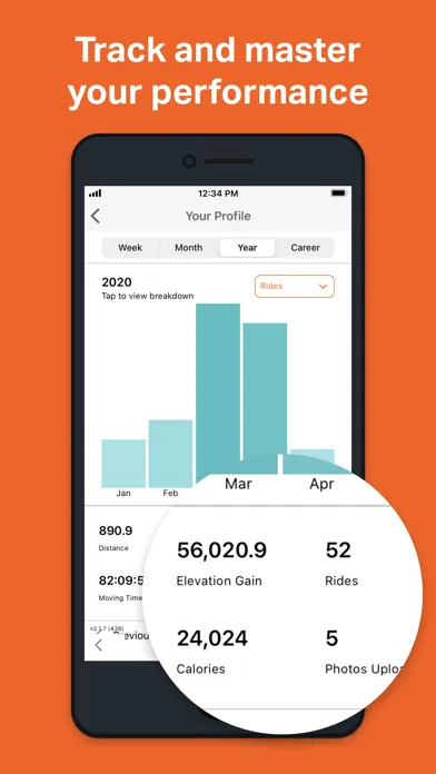 Ảnh chụp màn hình của Ride with GPS: Bike Navigation