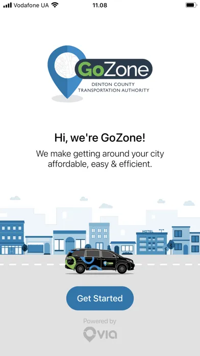Tangkapan skrin DCTA GoZone