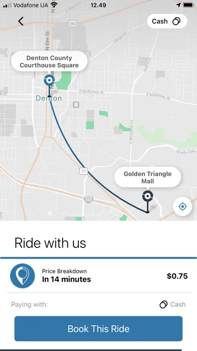 Tangkapan skrin DCTA GoZone