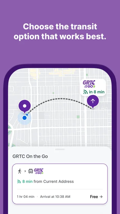Zrzuty ekranu GRTC On the Go