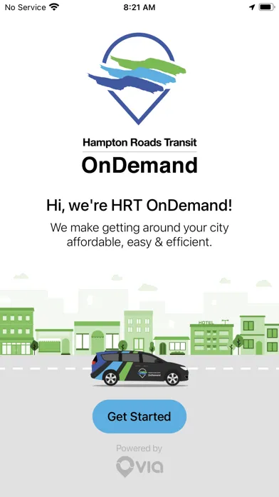 Hampton Roads Transit OnDemand سکرین شاٹس