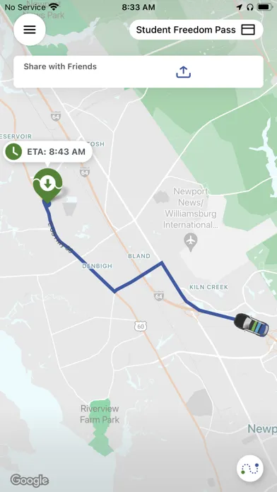 Hampton Roads Transit OnDemand سکرین شاٹس