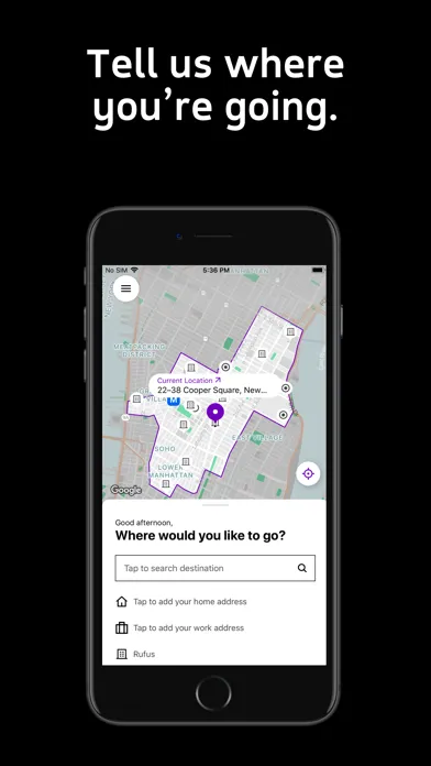 NYU Safe Ride Screenshots
