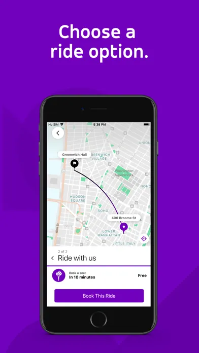 NYU Safe Ride Screenshots