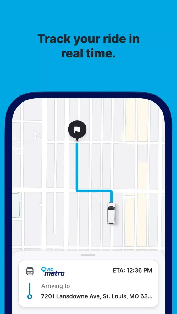 Ảnh chụp màn hình của Via Metro STL
