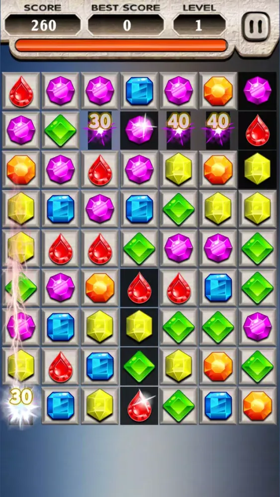 Jewels Pop Mania : Match 3 Puzzle سکرین شاٹس