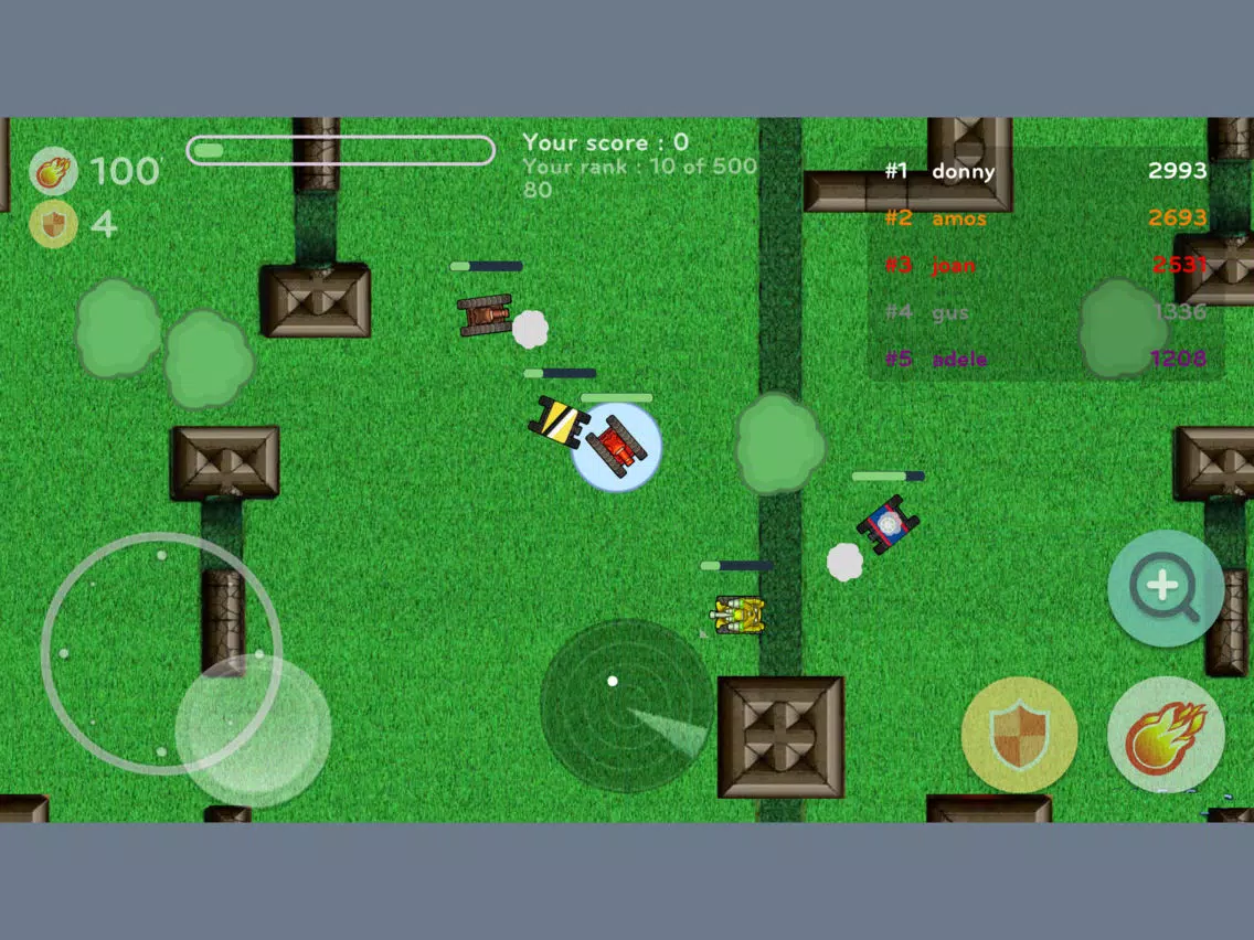 Скриншоты iTanky.IO - Best Online Multiplayer Battle War Game for Slither.IO iPad 