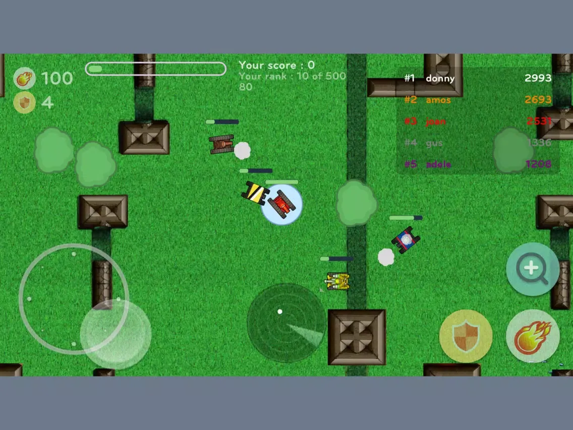 iTanky.IO - Best Online Multiplayer Battle War Game for Slither.IO iPad 应用截图