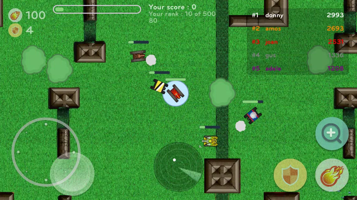 Скриншоты iTanky.IO - Best Online Multiplayer Battle War Game for Slither.IO