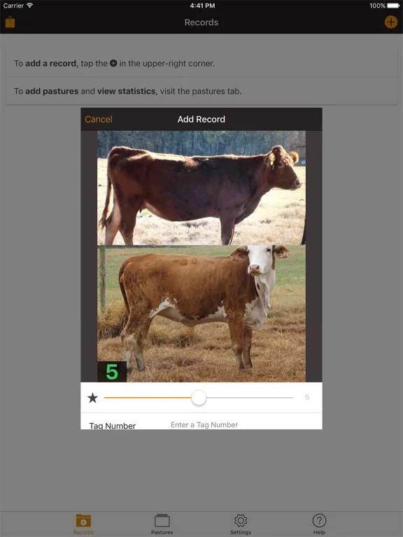 Ảnh chụp màn hình của Beef Cow BCS iPad 