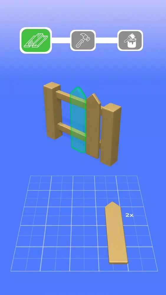 ภาพหน้าจอของ Wood Construction 3D