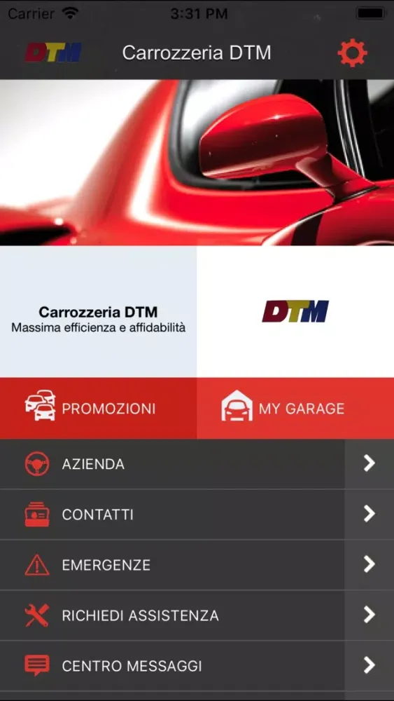 Ảnh chụp màn hình của Carrozzeria DTM