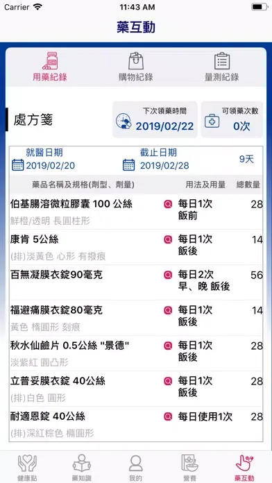 Capturas de tela do 全聯+藥安康