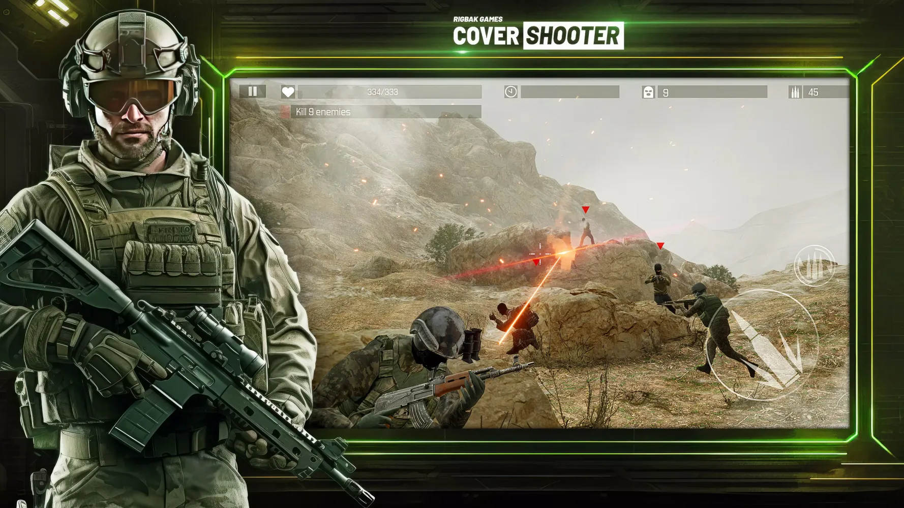 Capturas de tela do Cover Shooter: Gun Shooting