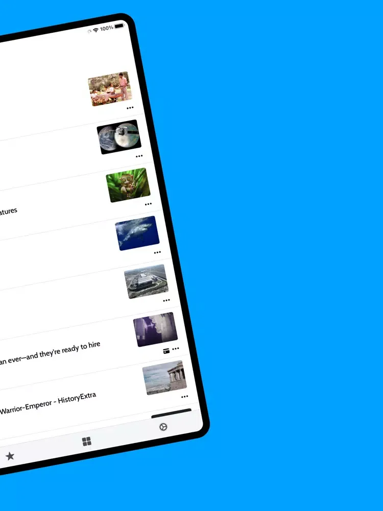 تصاویر Rigel – AI Powered RSS Feed iPad 