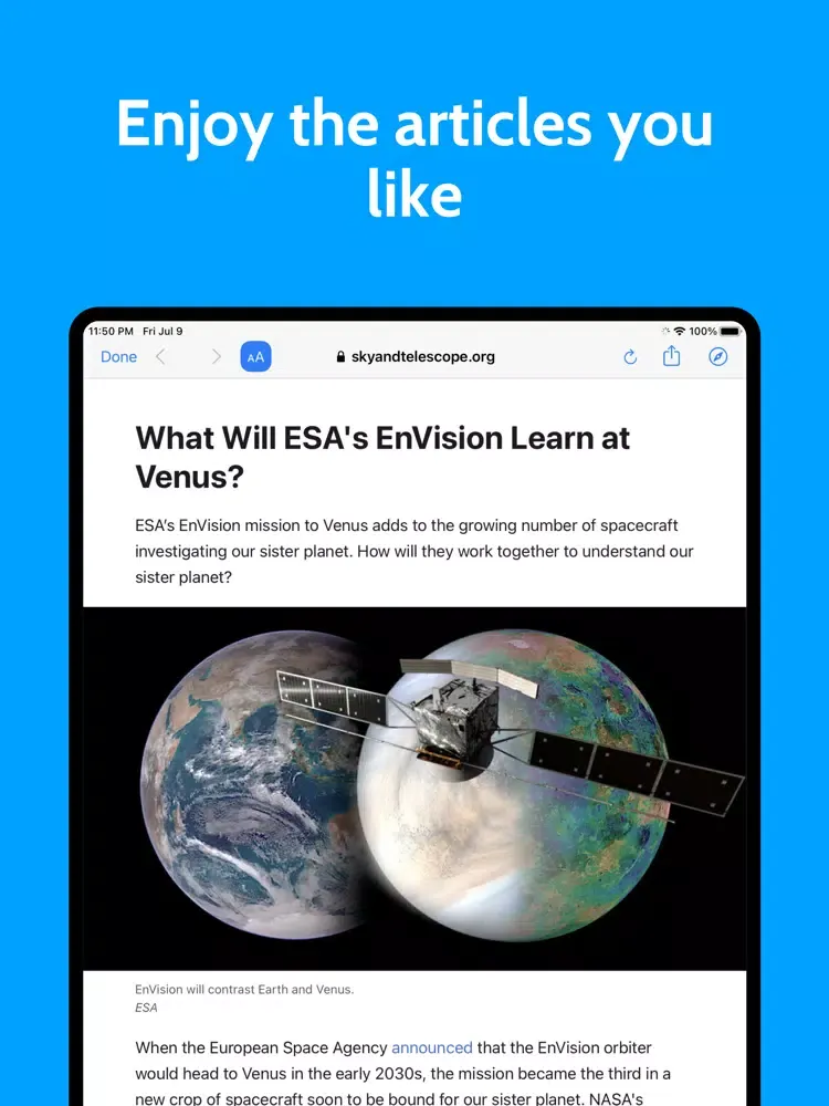 تصاویر Rigel – AI Powered RSS Feed iPad 