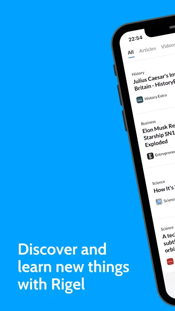 تصاویر Rigel – AI Powered RSS Feed