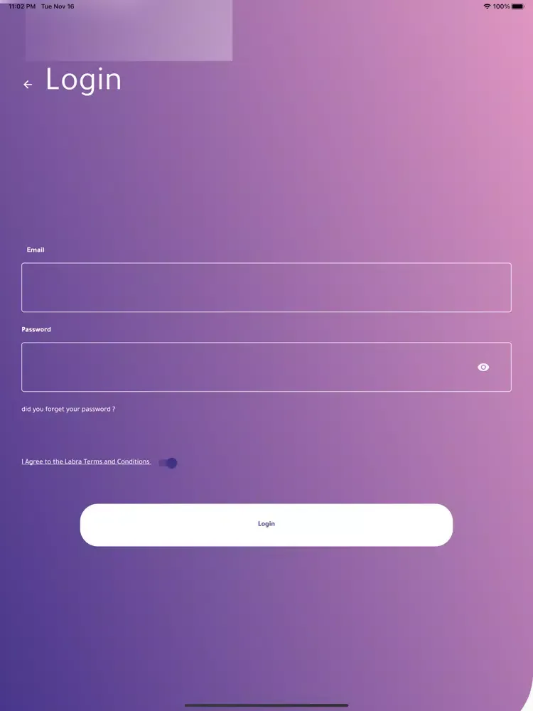 LABRA Provider iPad  Screenshots