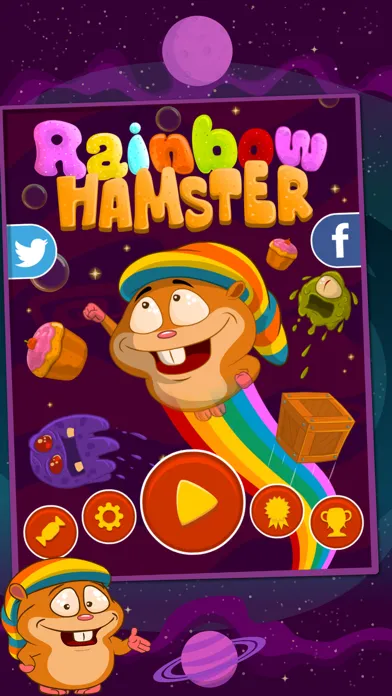 Capturas de tela do Rainbow Hamster