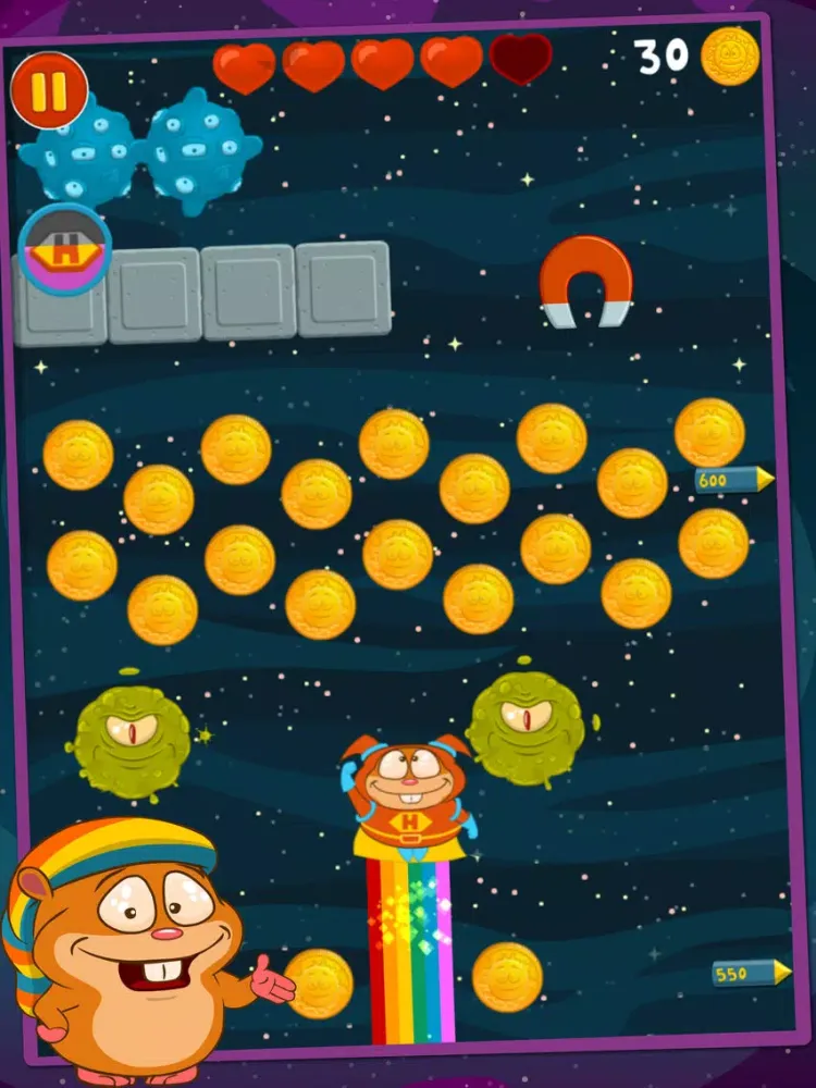 Rainbow Hamster For Kids iPad 应用截图