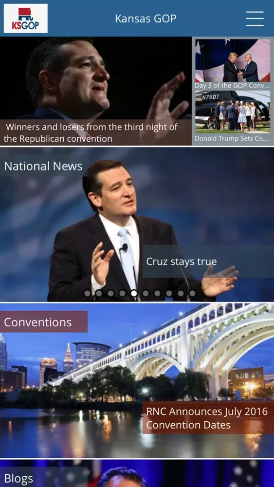 Tangkapan skrin Kansas GOP