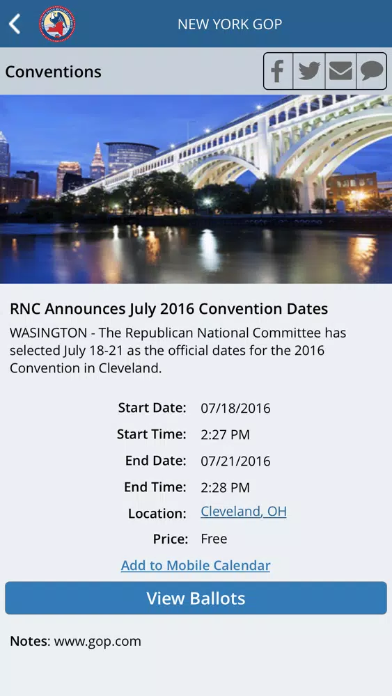 Скриншоты New York State RepublicanParty