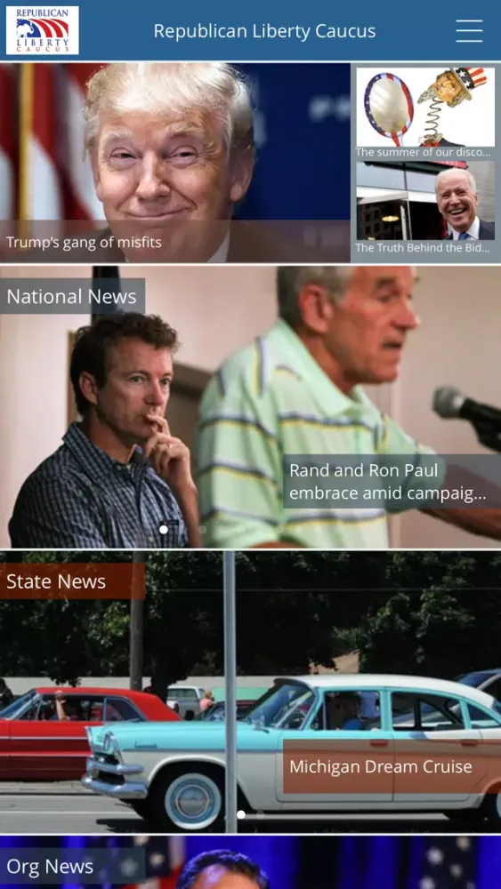 Screenshot di Republican Liberty Caucus