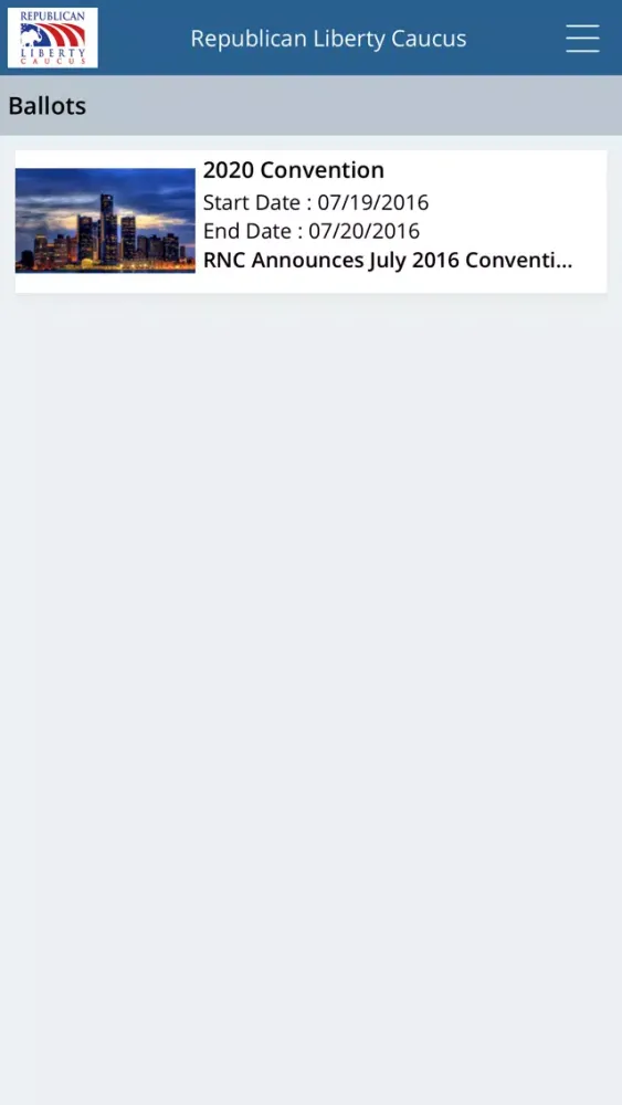 Screenshot di Republican Liberty Caucus