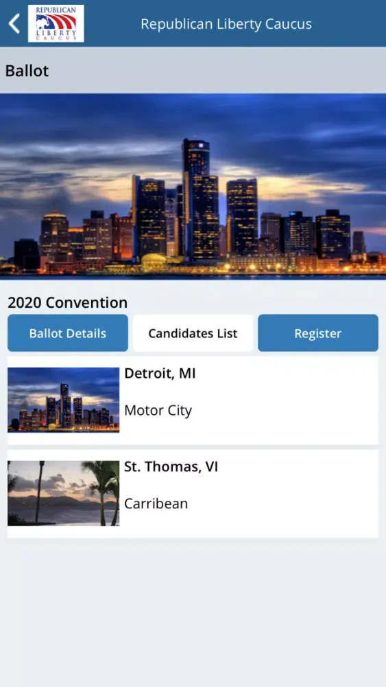 Screenshot di Republican Liberty Caucus
