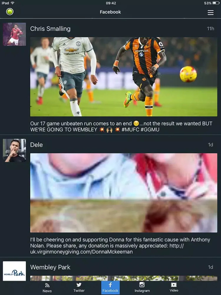 England Football SportRightNow iPad  سکرین شاٹس