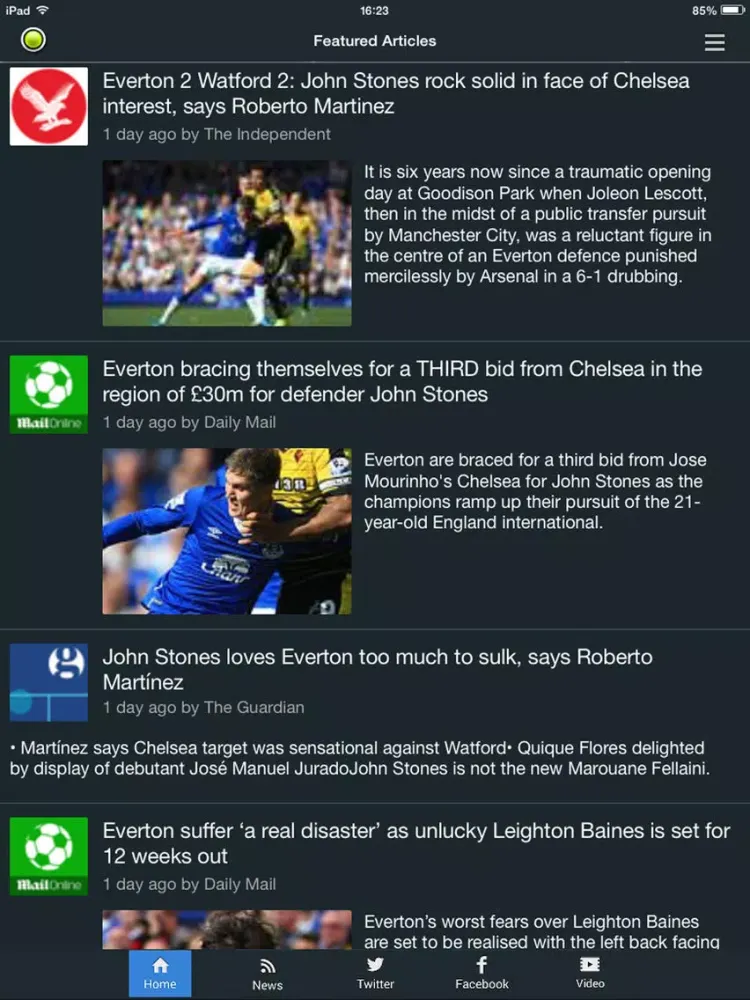 Sport RightNow - Everton Edition iPad  スクリーンショット
