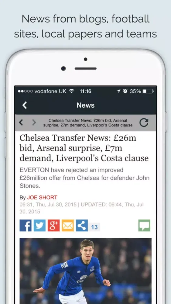 Sport RightNow - Everton Edition スクリーンショット