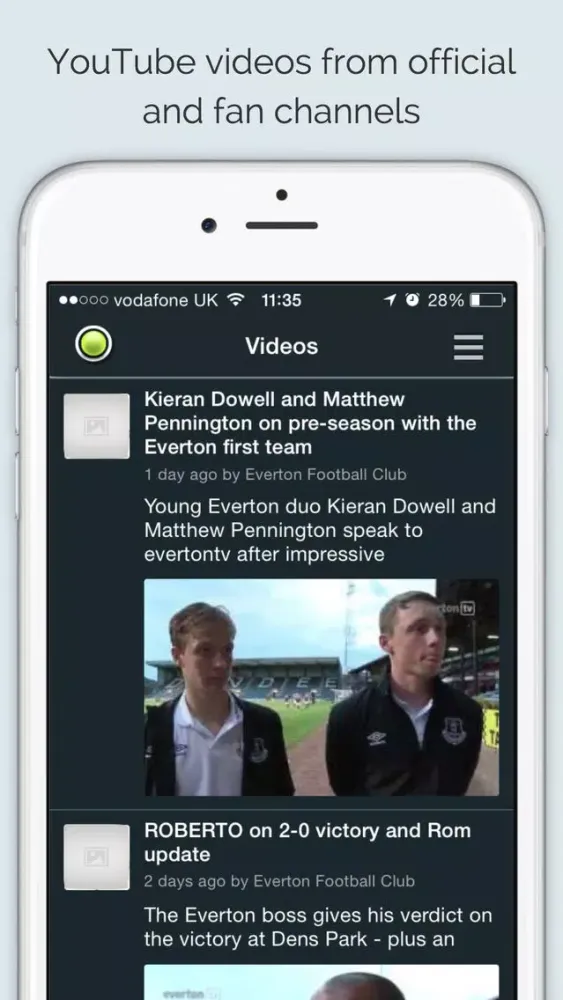 Sport RightNow - Everton Edition スクリーンショット