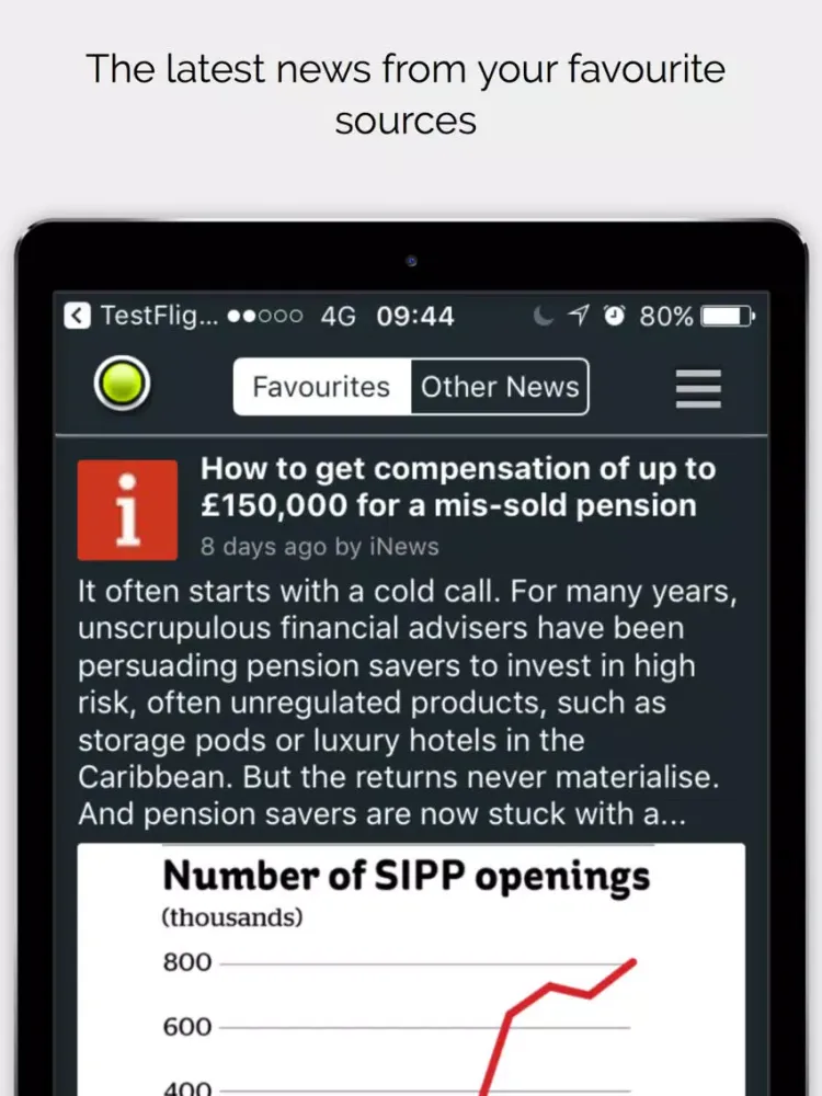 Screenshot di i Invest App iPad 