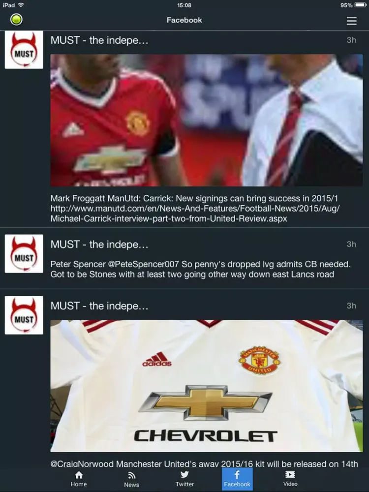 Sport RightNow - Man Utd Edition iPad  سکرین شاٹس
