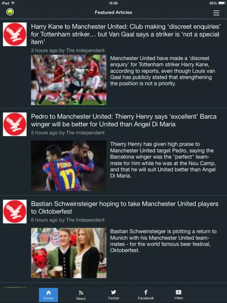 Sport RightNow - Man Utd Edition iPad  سکرین شاٹس