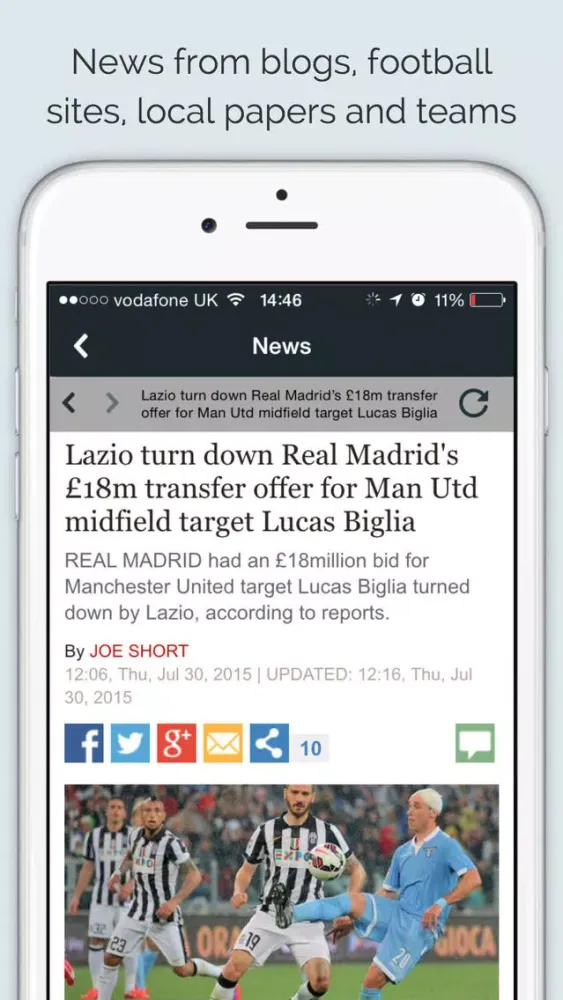 Sport RightNow - Man Utd Edition سکرین شاٹس
