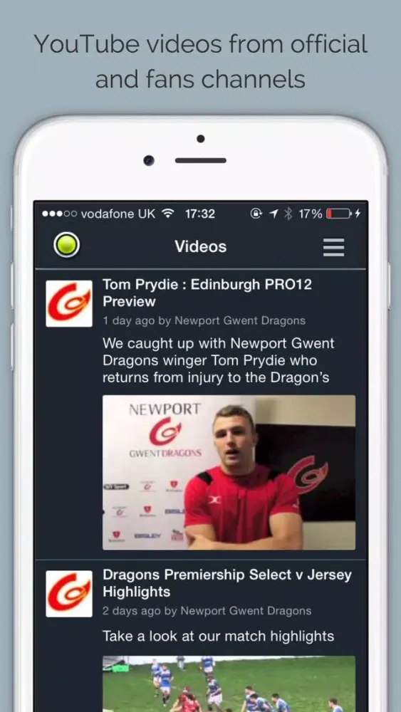 Dragons Rugby by Sport RightNow Screenshots