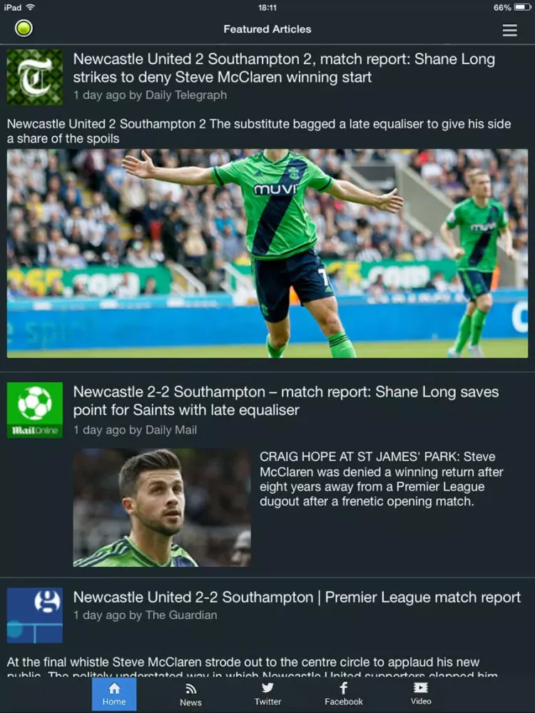 Скриншоты Sport RightNow - Southampton Edition iPad 