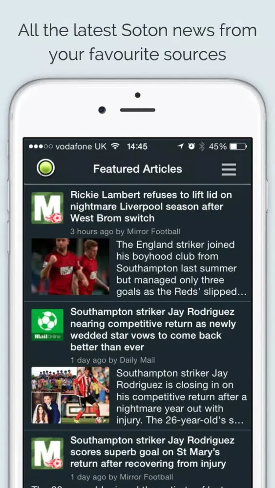 Скриншоты Sport RightNow - Southampton Edition