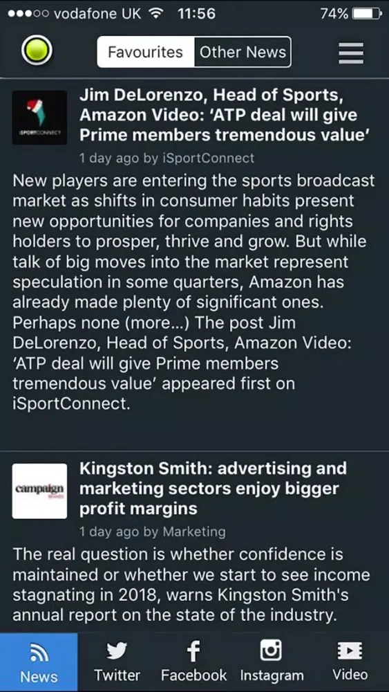 Captures d'écran de Sports Technology Awards